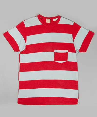 1960's Striped Tee Blue/Red