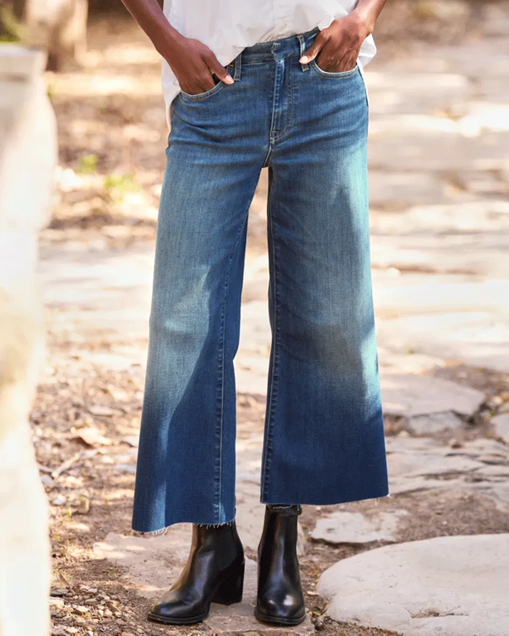 1999 Blue Wash Galway Wide-Leg Jean