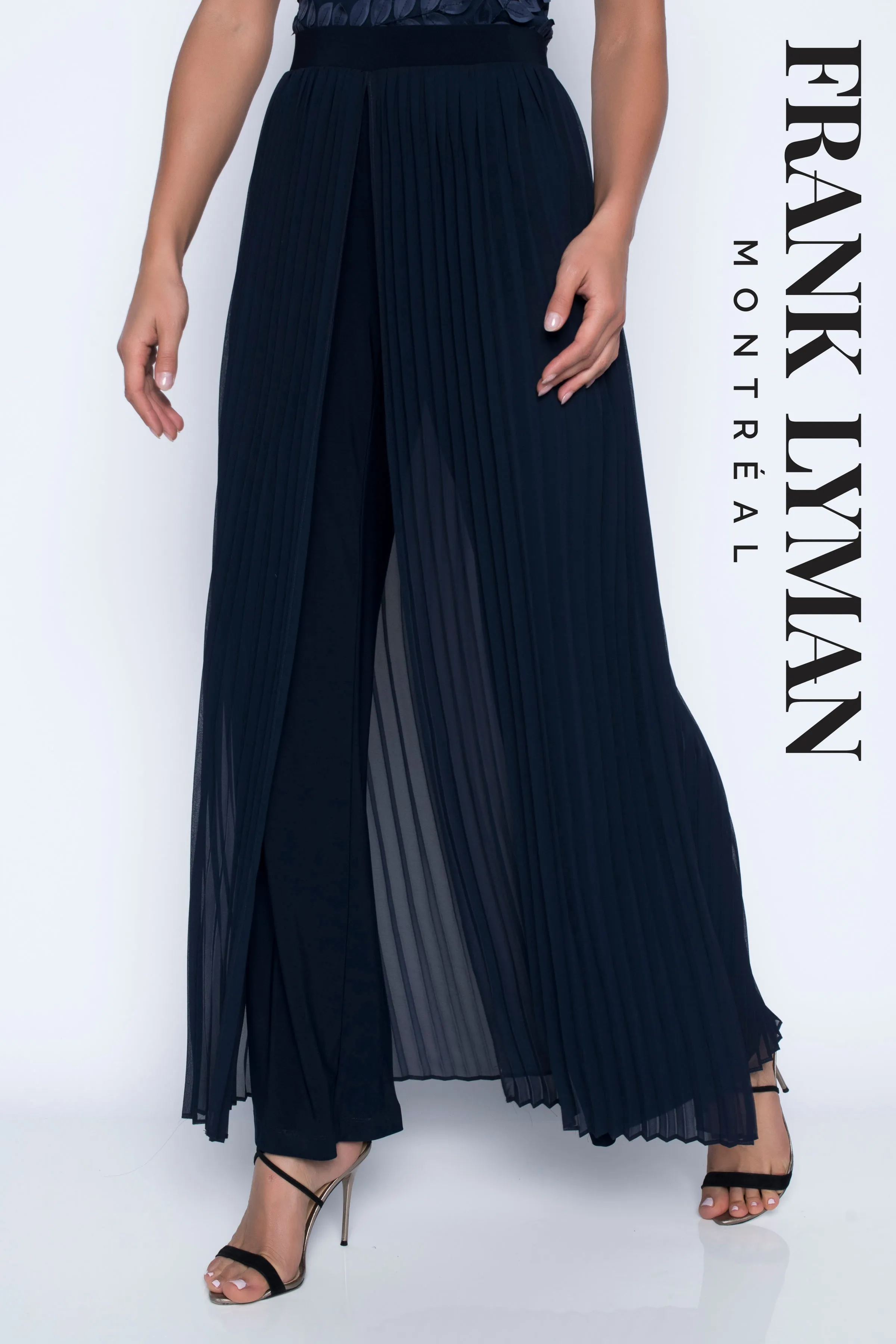 208227 (Palazzo pant)  Midnight & Black
