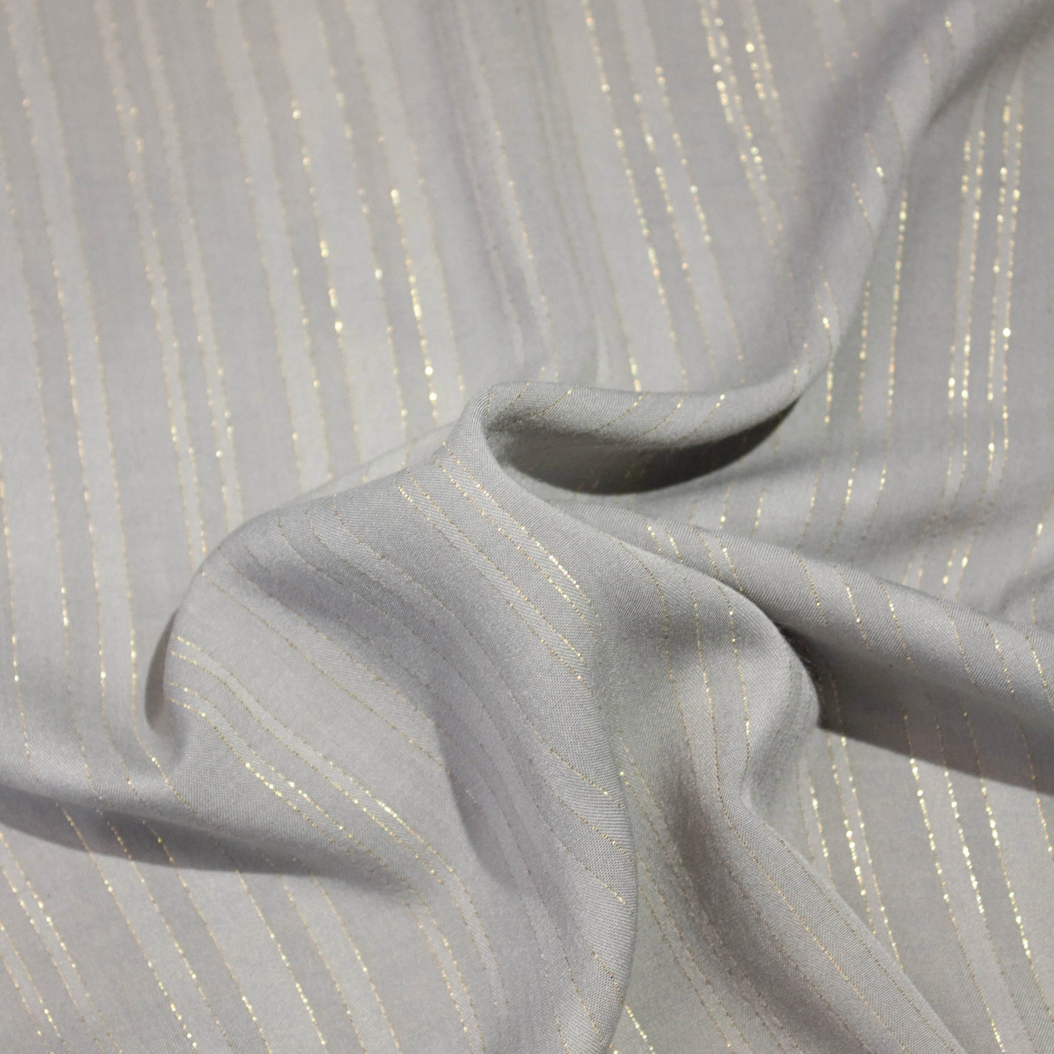 Abel Grey Gold Striped Cotton
