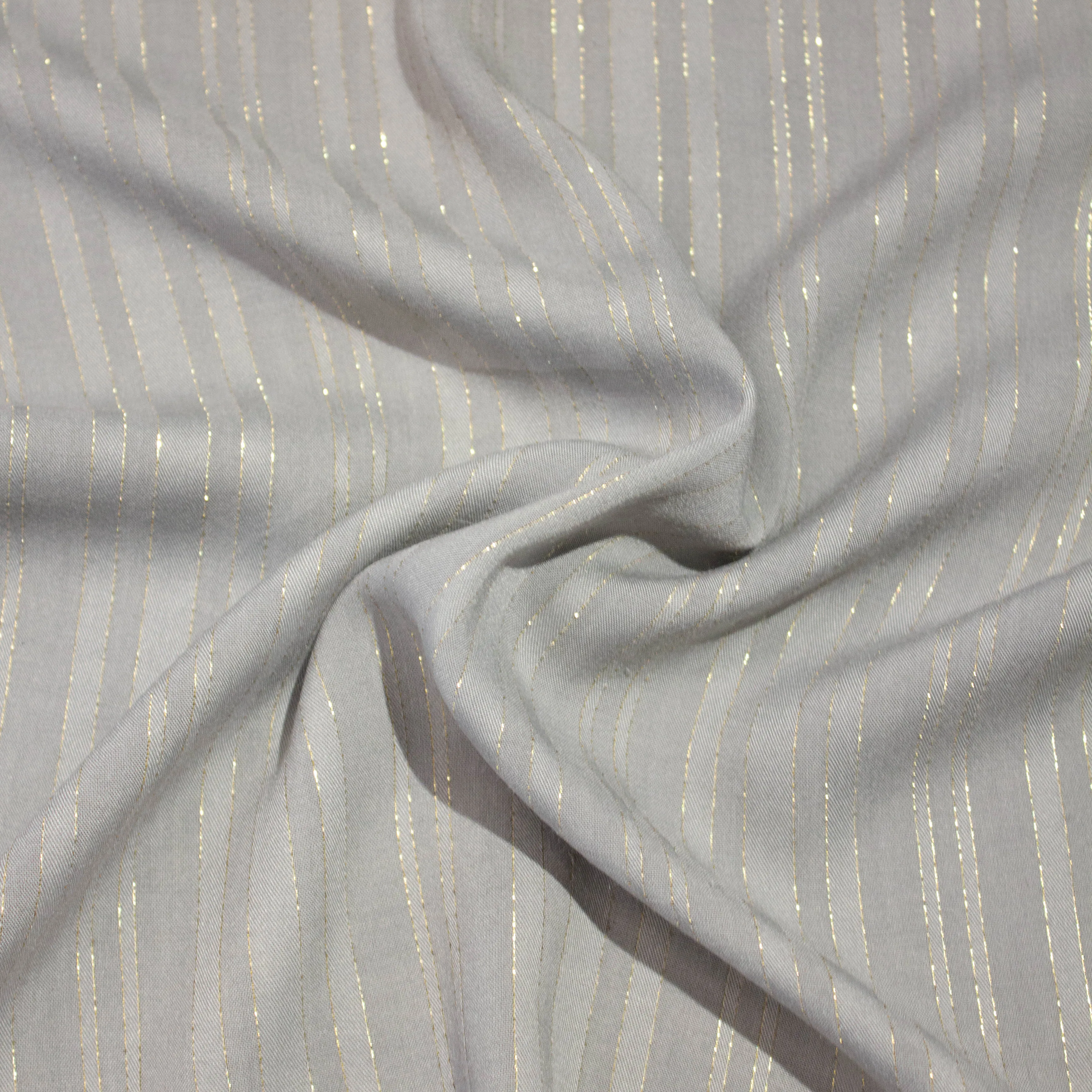 Abel Grey Gold Striped Cotton