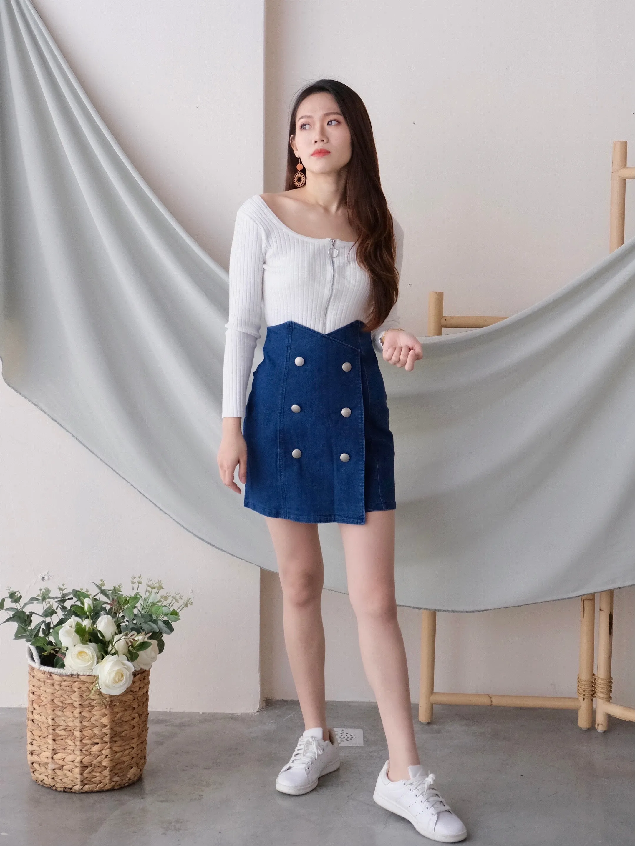 ACEWIN Denim Skirt (Size S-L) 400380
