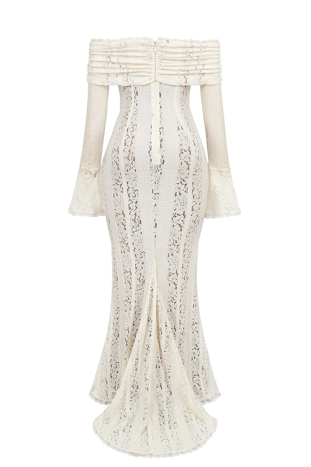AEILA VINTAGE LACE MAXI DRESS-BLACK