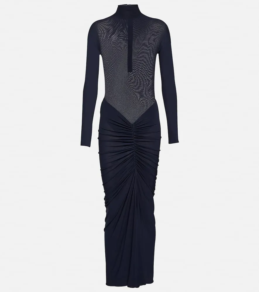 Alaia Ruched maxi dress