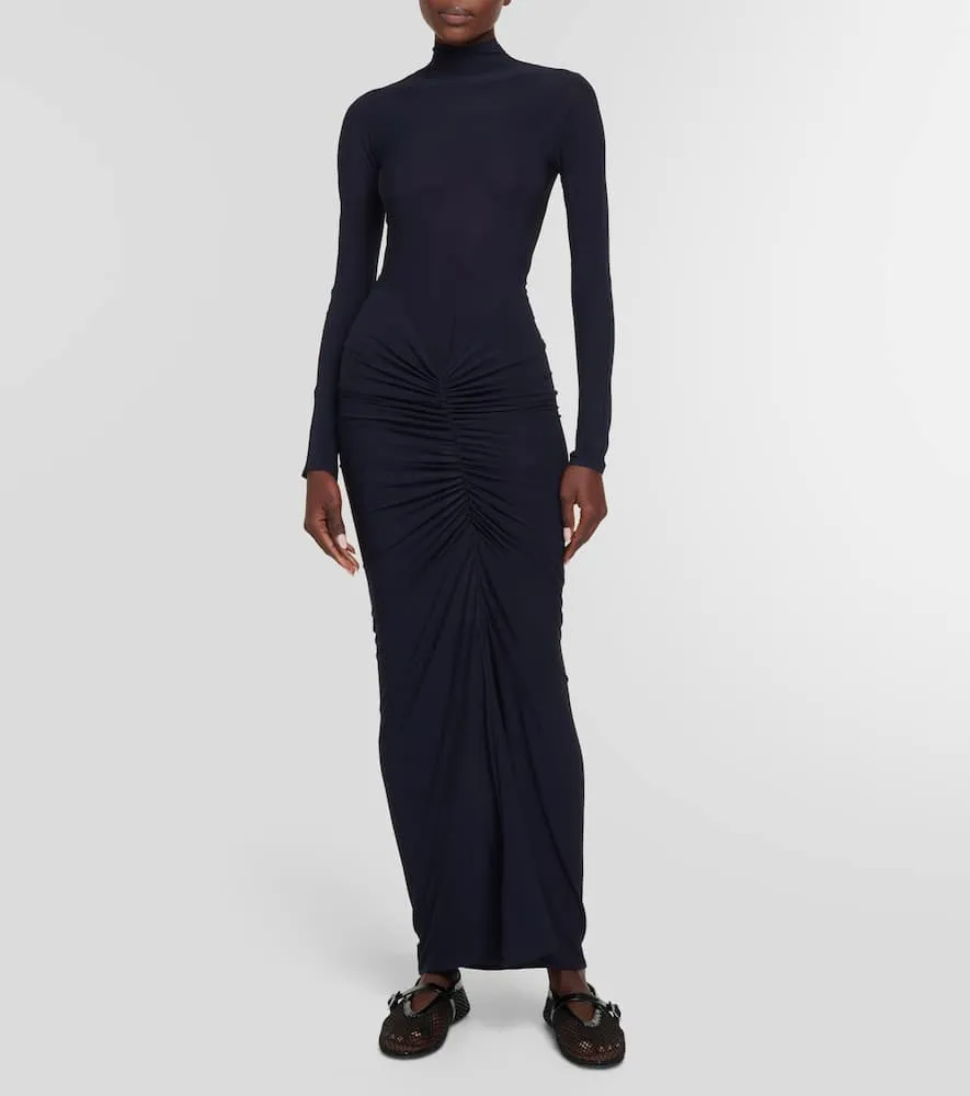 Alaia Ruched maxi dress
