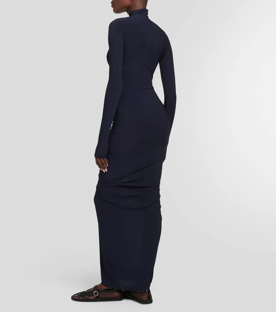 Alaia Ruched maxi dress