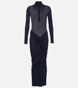 Alaia Ruched maxi dress