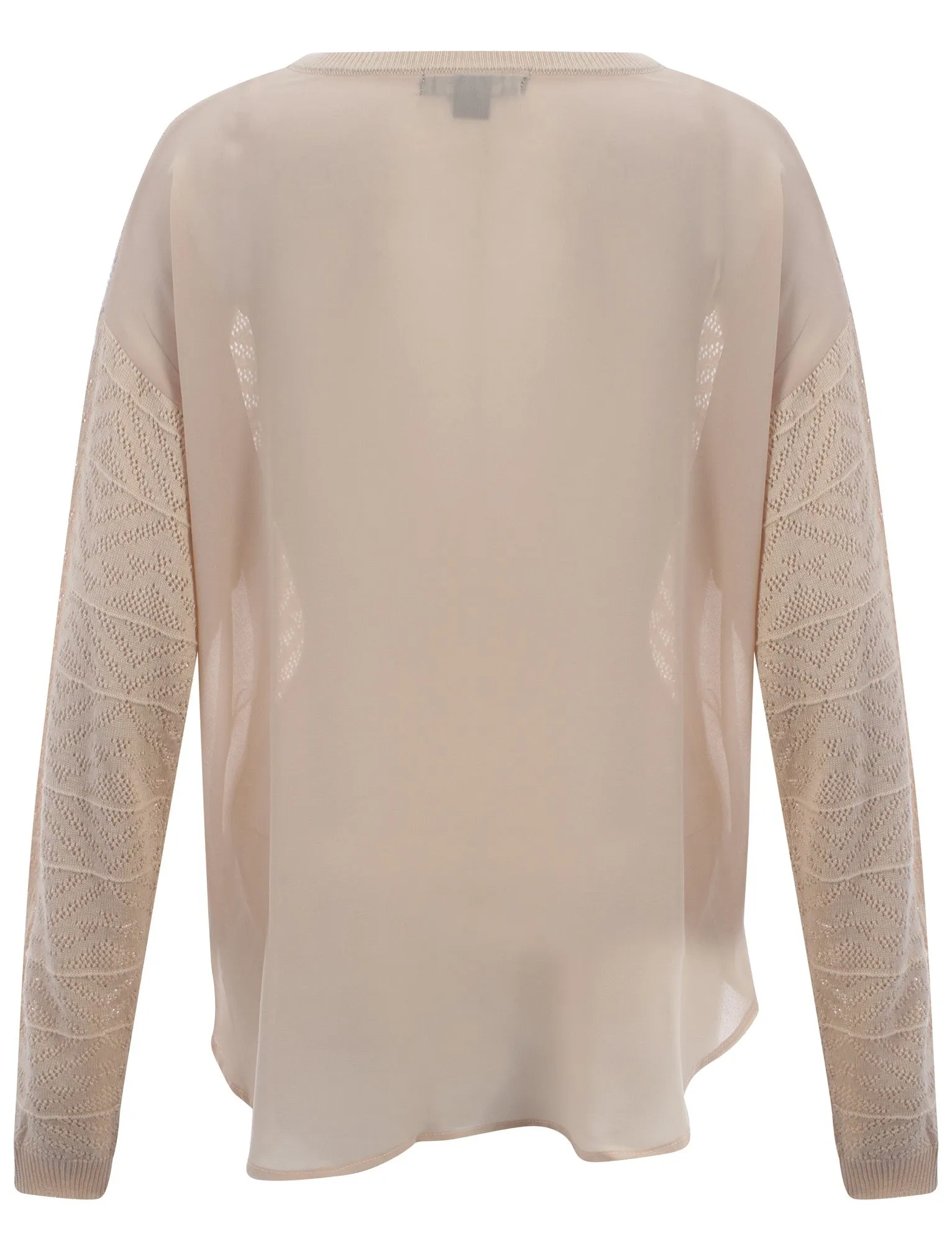 Amara Reya Cleo nude sheer back jumper