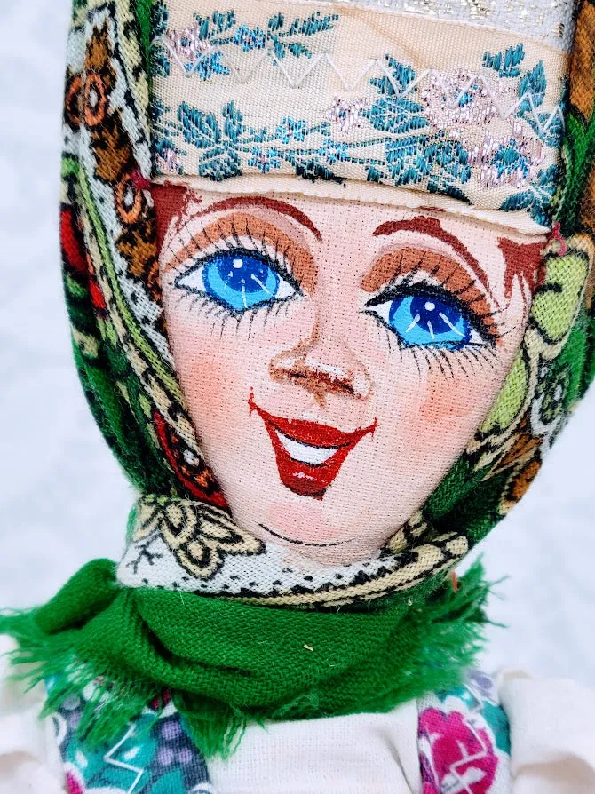 Anastasiya Haunted Doll ~ 17" Cloth Carpathian Handmade Doll ~ Paranormal ~ Molfarka (Female Shaman) ~ Reader of People and Things