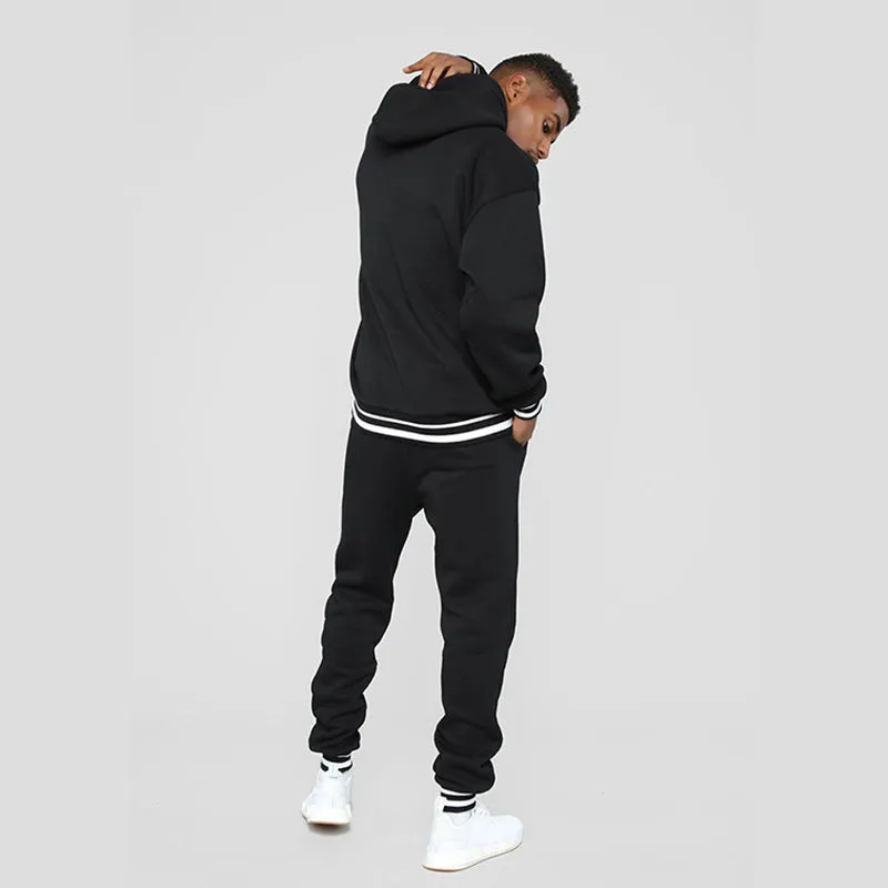 Aule Striped-trimmed Hoodie Set
