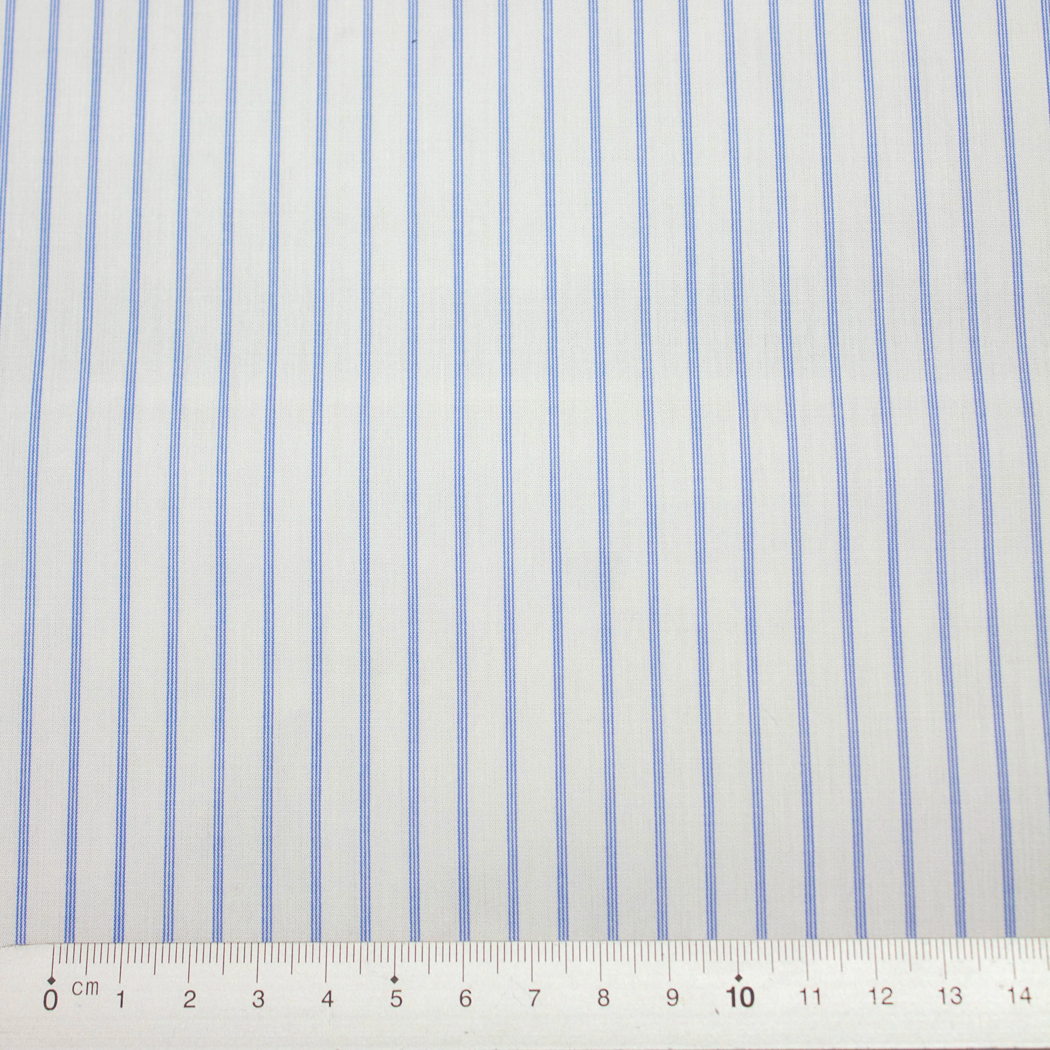 Avelyn Blue Striped Cotton Poplin
