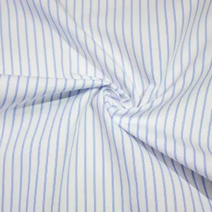 Avelyn Blue Striped Cotton Poplin