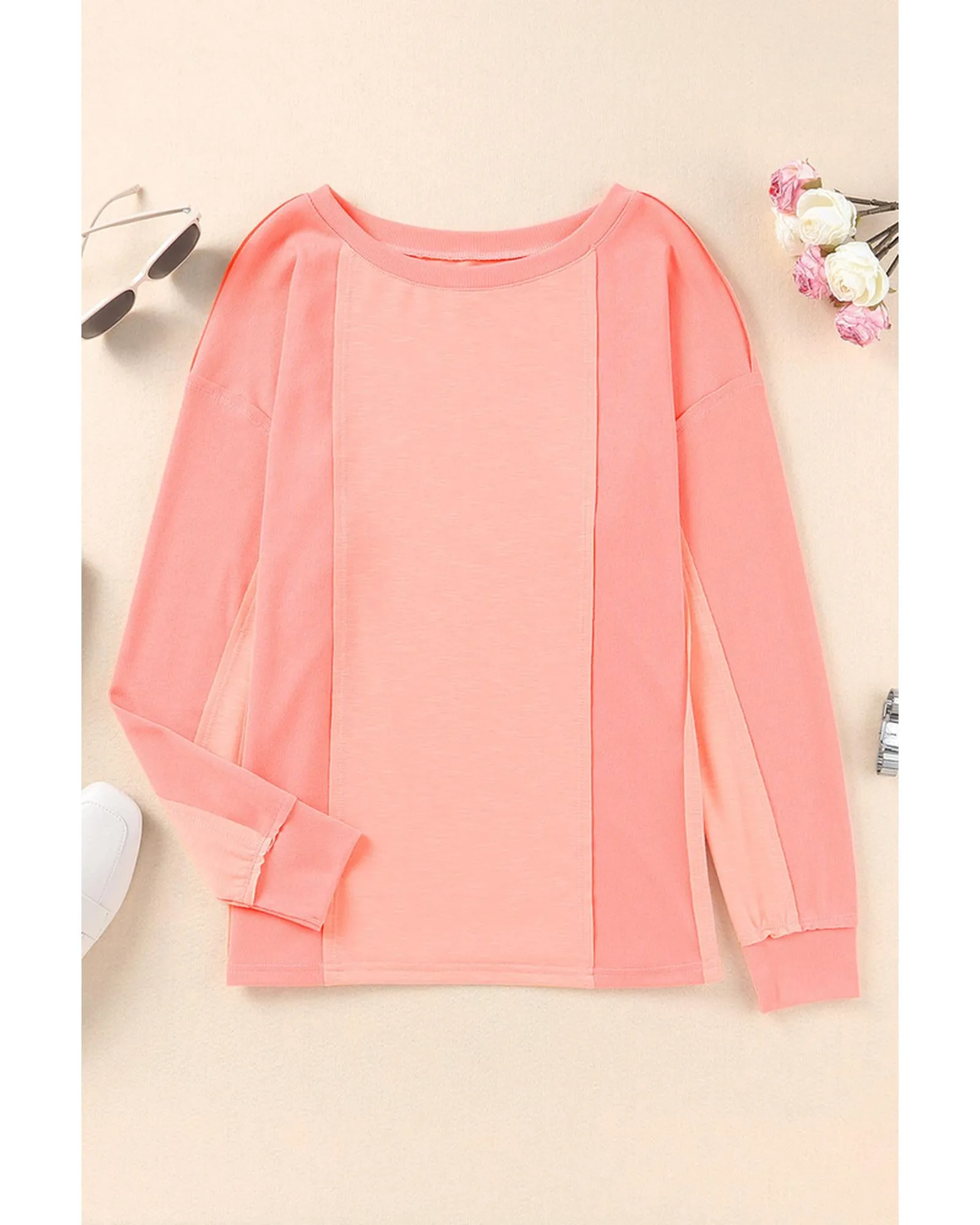 Azura Exchange Patchwork Long Sleeve Top - 2XL