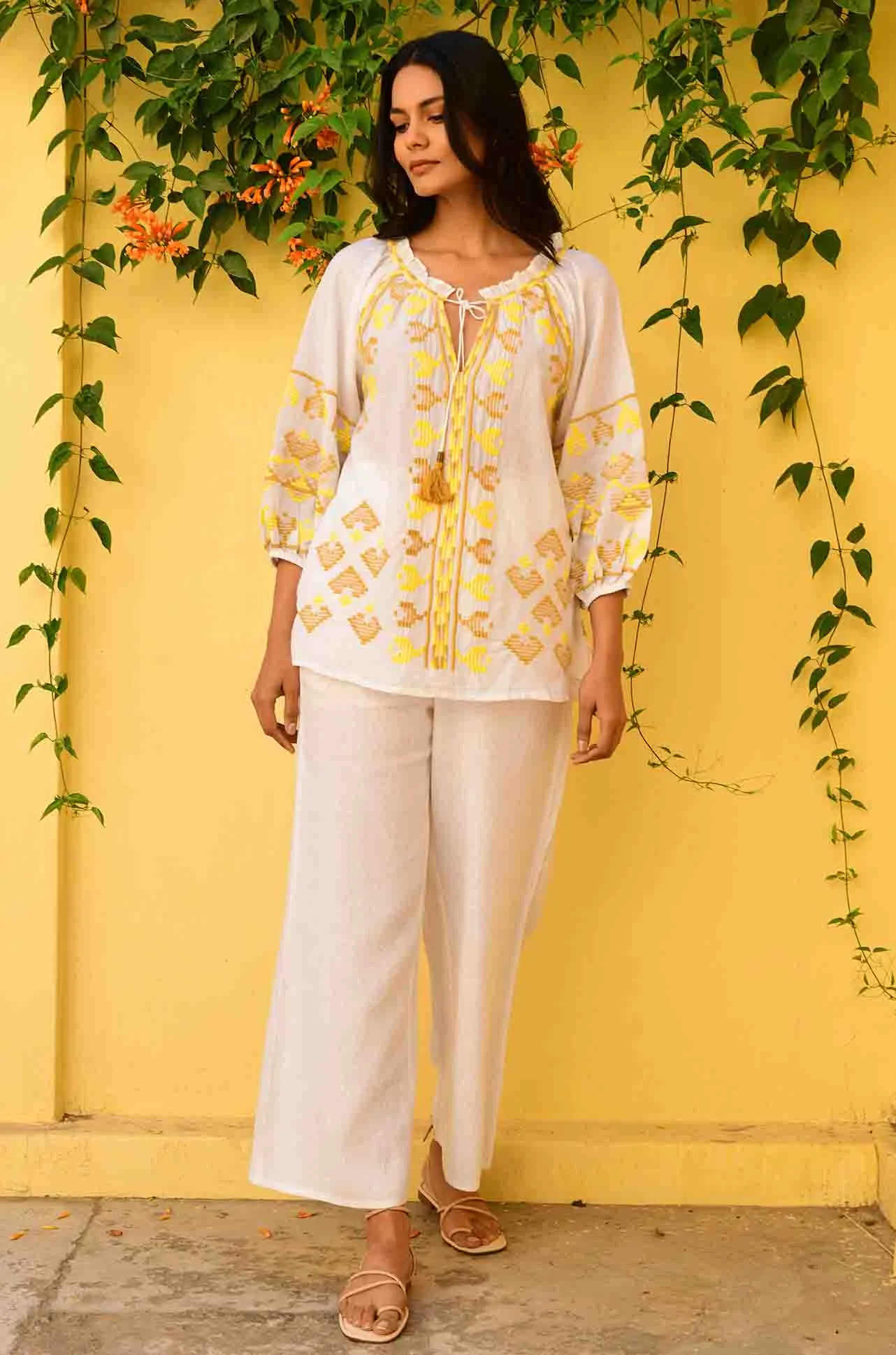 Azure and Indigo - Paros Blouse