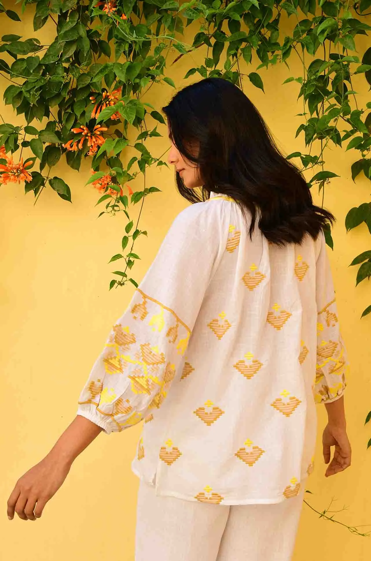 Azure and Indigo - Paros Blouse