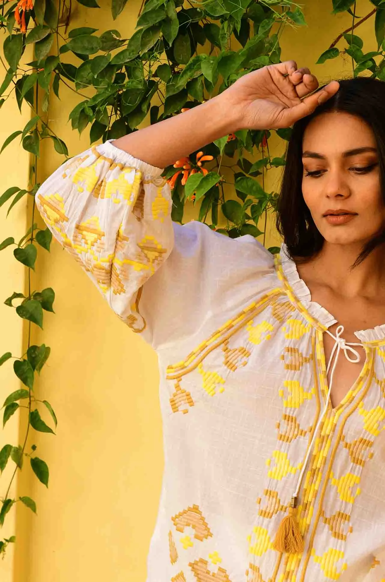 Azure and Indigo - Paros Blouse