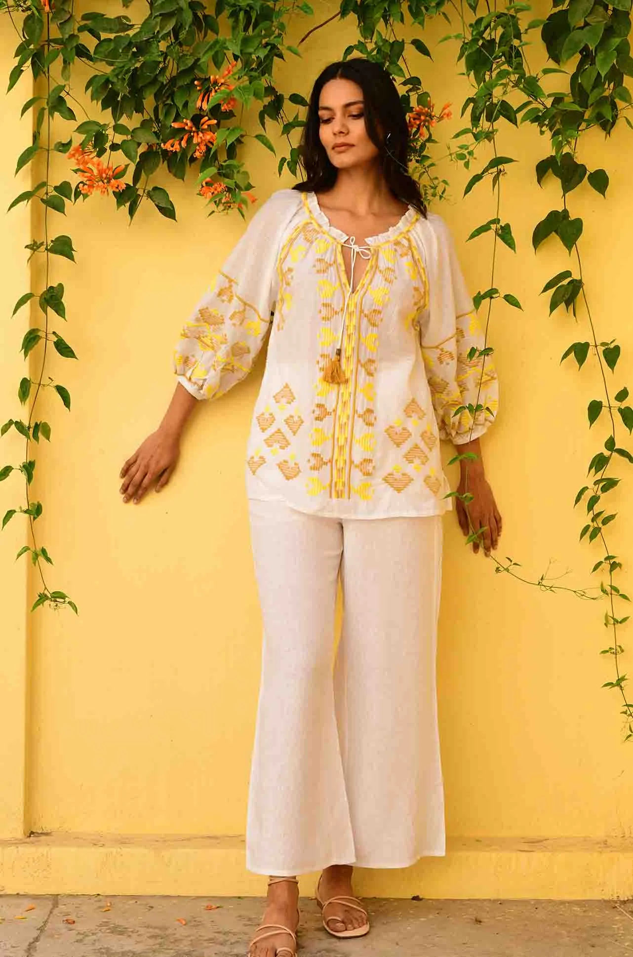 Azure and Indigo - Paros Blouse