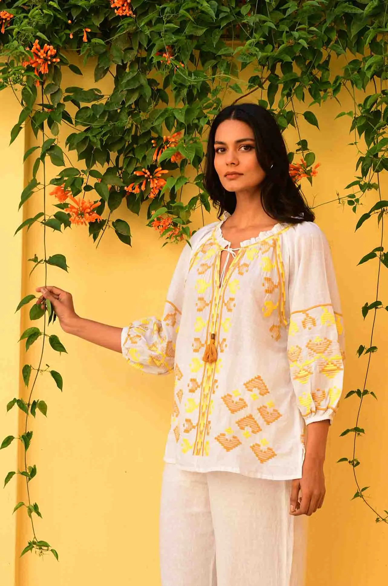 Azure and Indigo - Paros Blouse