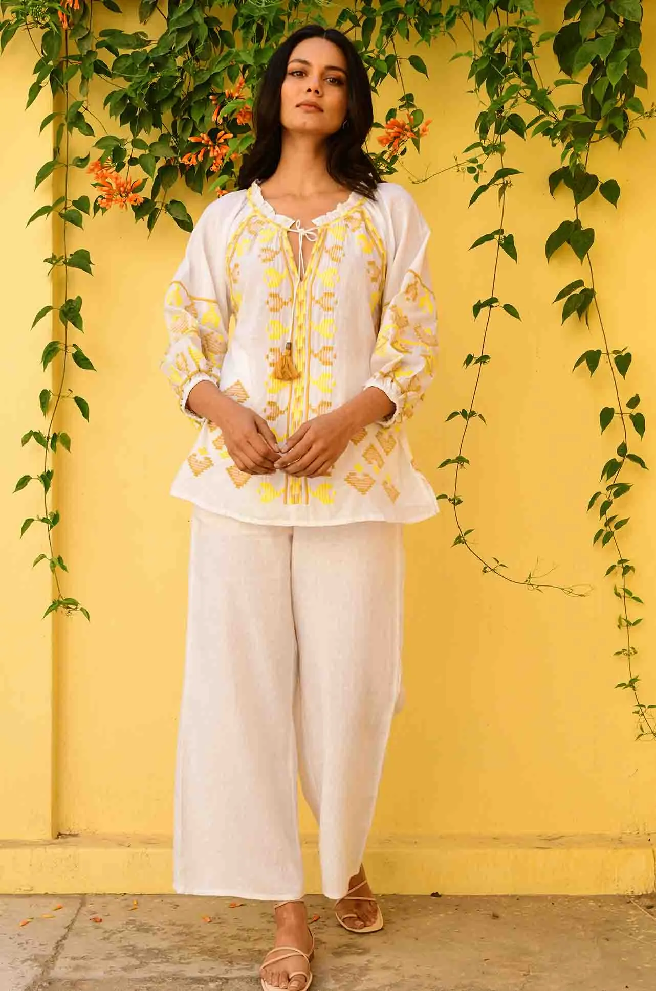 Azure and Indigo - Paros Blouse