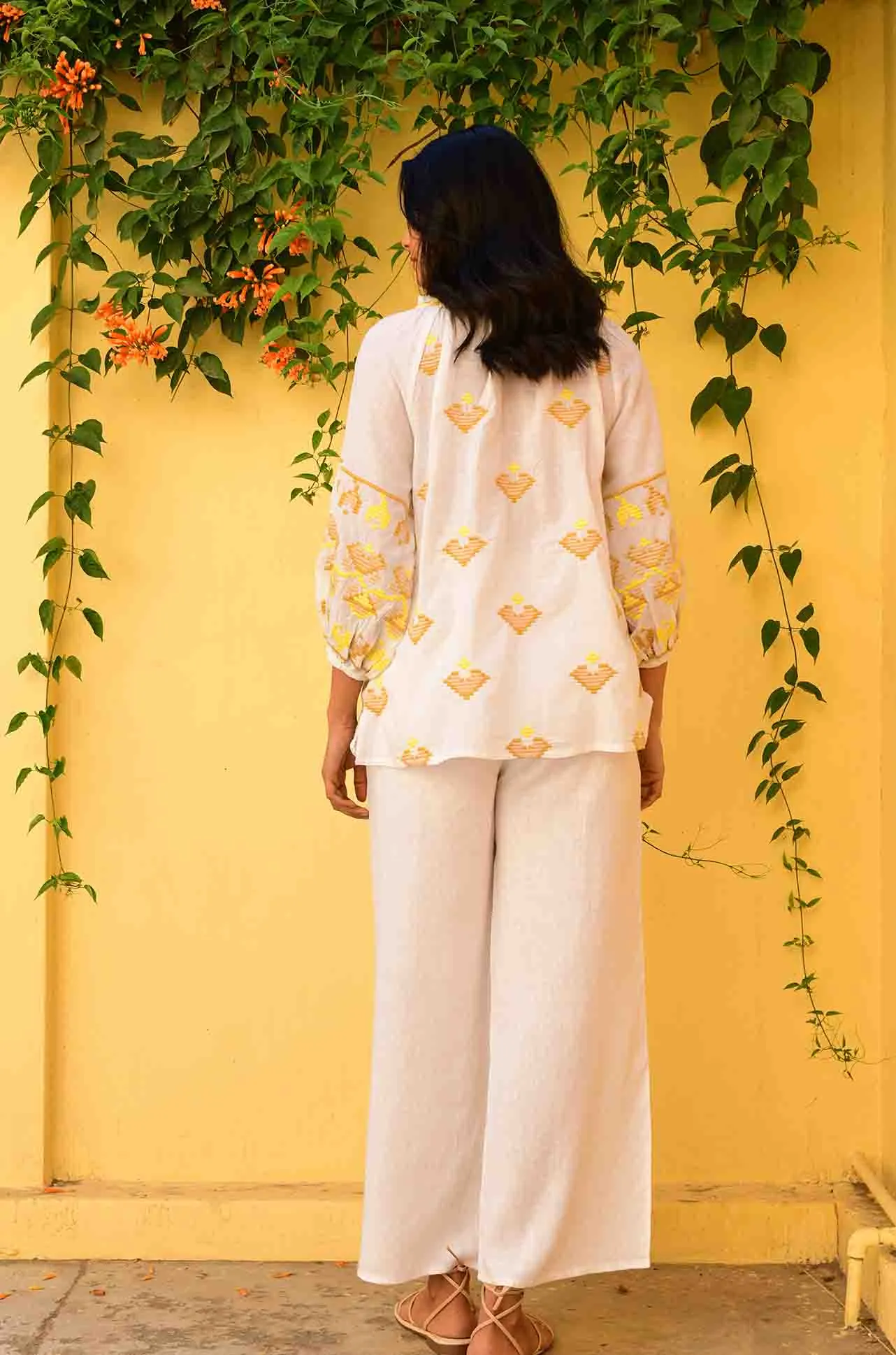 Azure and Indigo - Paros Blouse