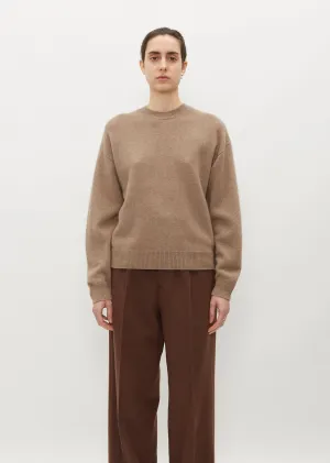 Baby Cashmere Crewneck Sweater — Natural Brown