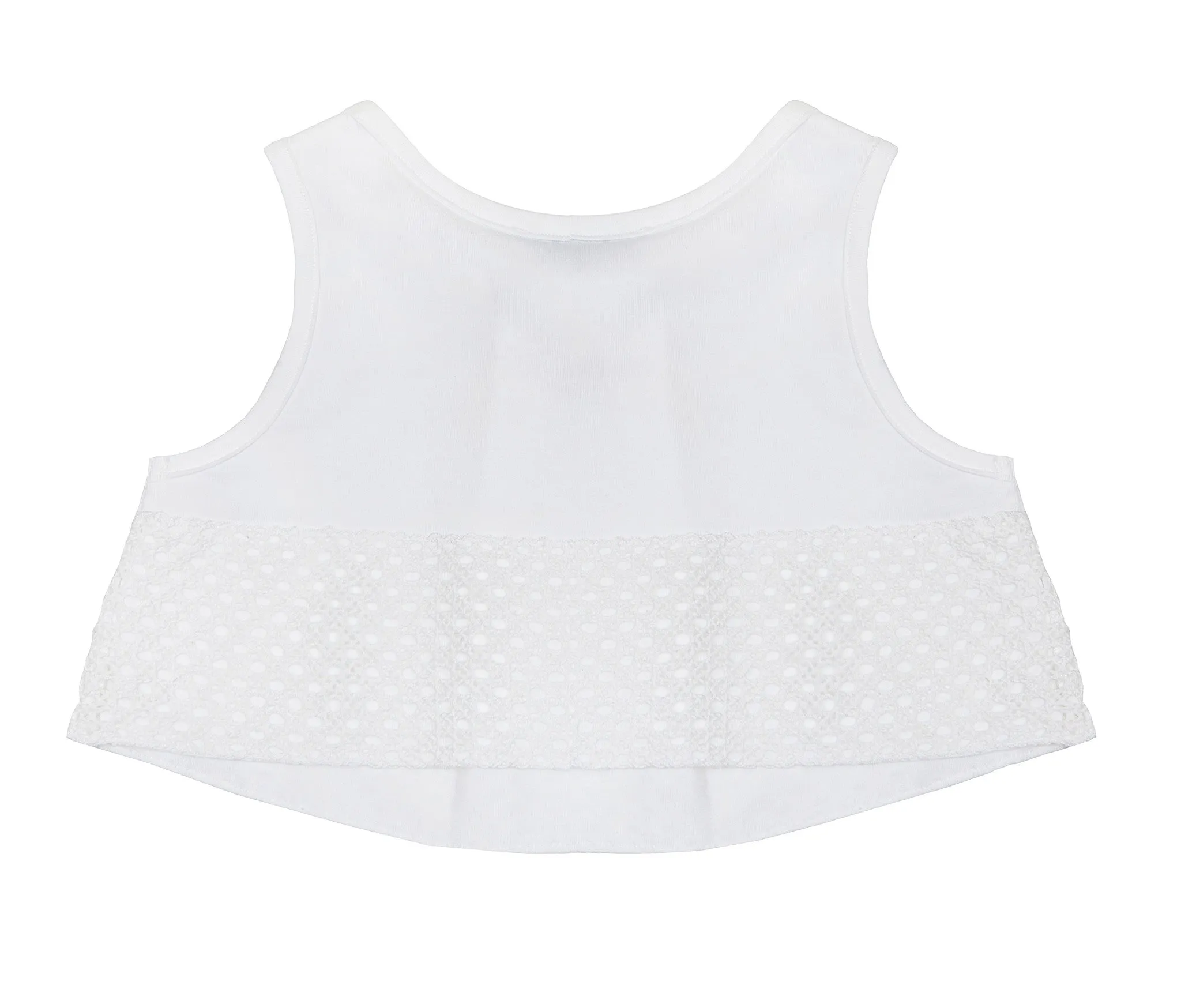 Balloon Chic White Sleeveless Top