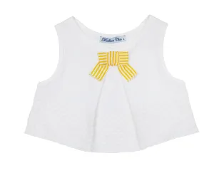 Balloon Chic White Sleeveless Top