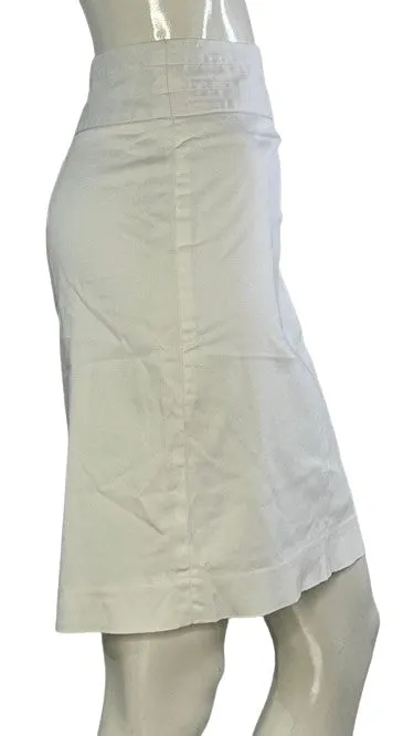 Banana Republic Skirt Pencil White Size 10 SKU 000144-1