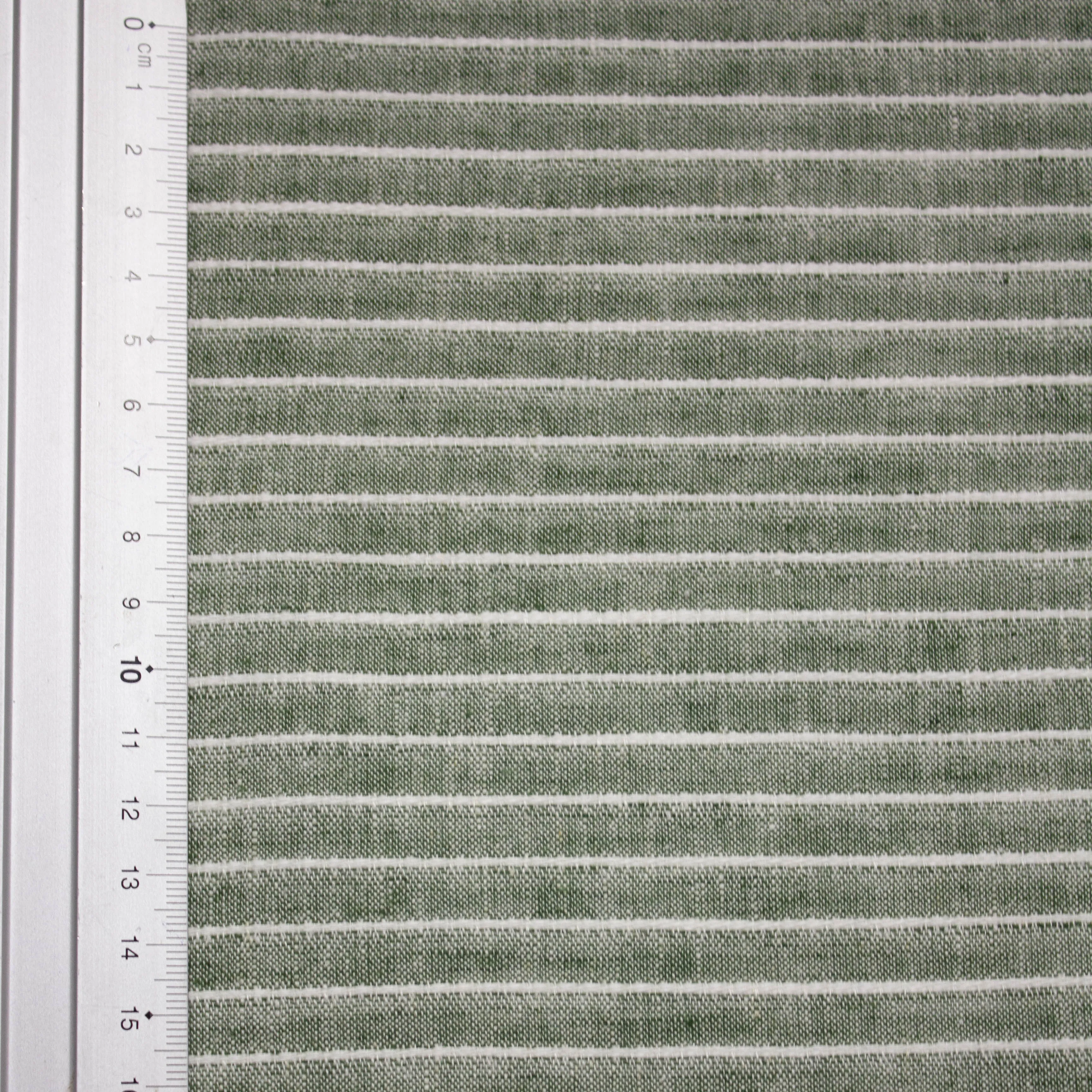 Ben Green Striped Linen Cotton Blend SHOWROOM SAMPLE 34CM X 60CM