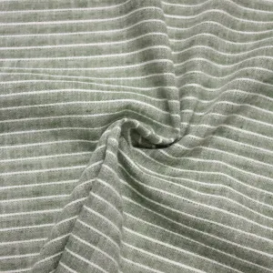 Ben Green Striped Linen Cotton Blend SHOWROOM SAMPLE 34CM X 60CM
