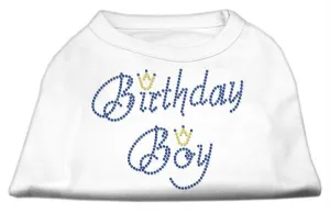 Birthday Boy Rhinestone Shirts White XL (16)