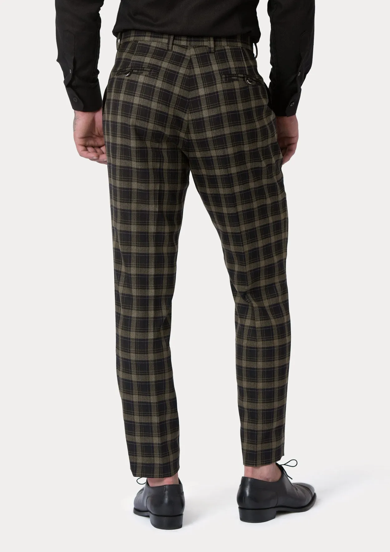 Black & Gold Check Pants