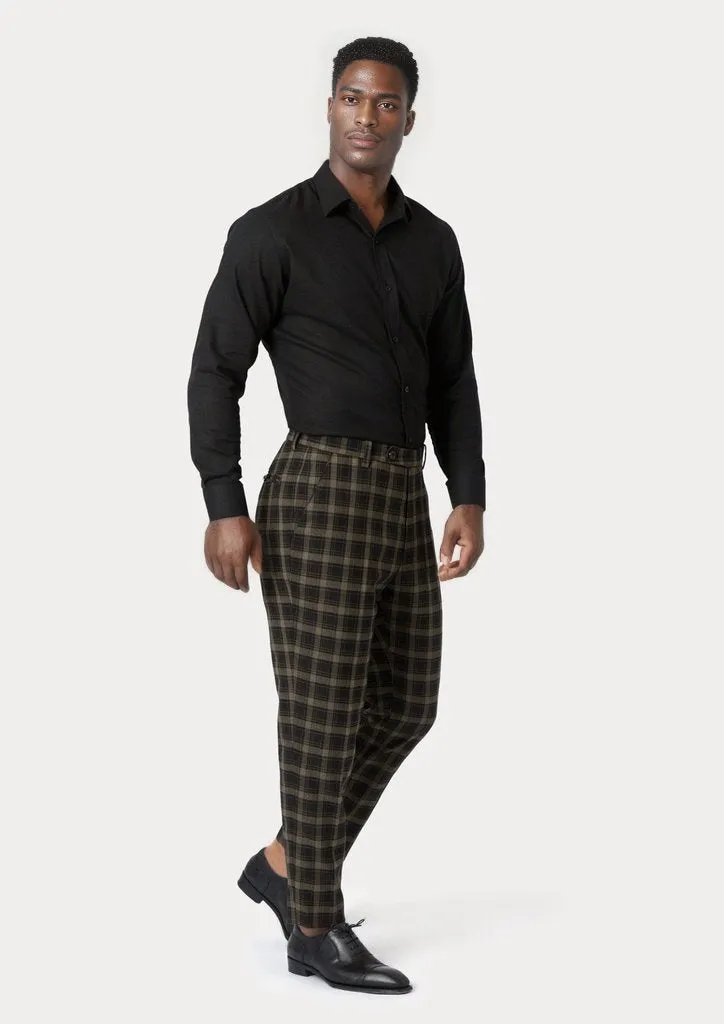 Black & Gold Check Pants