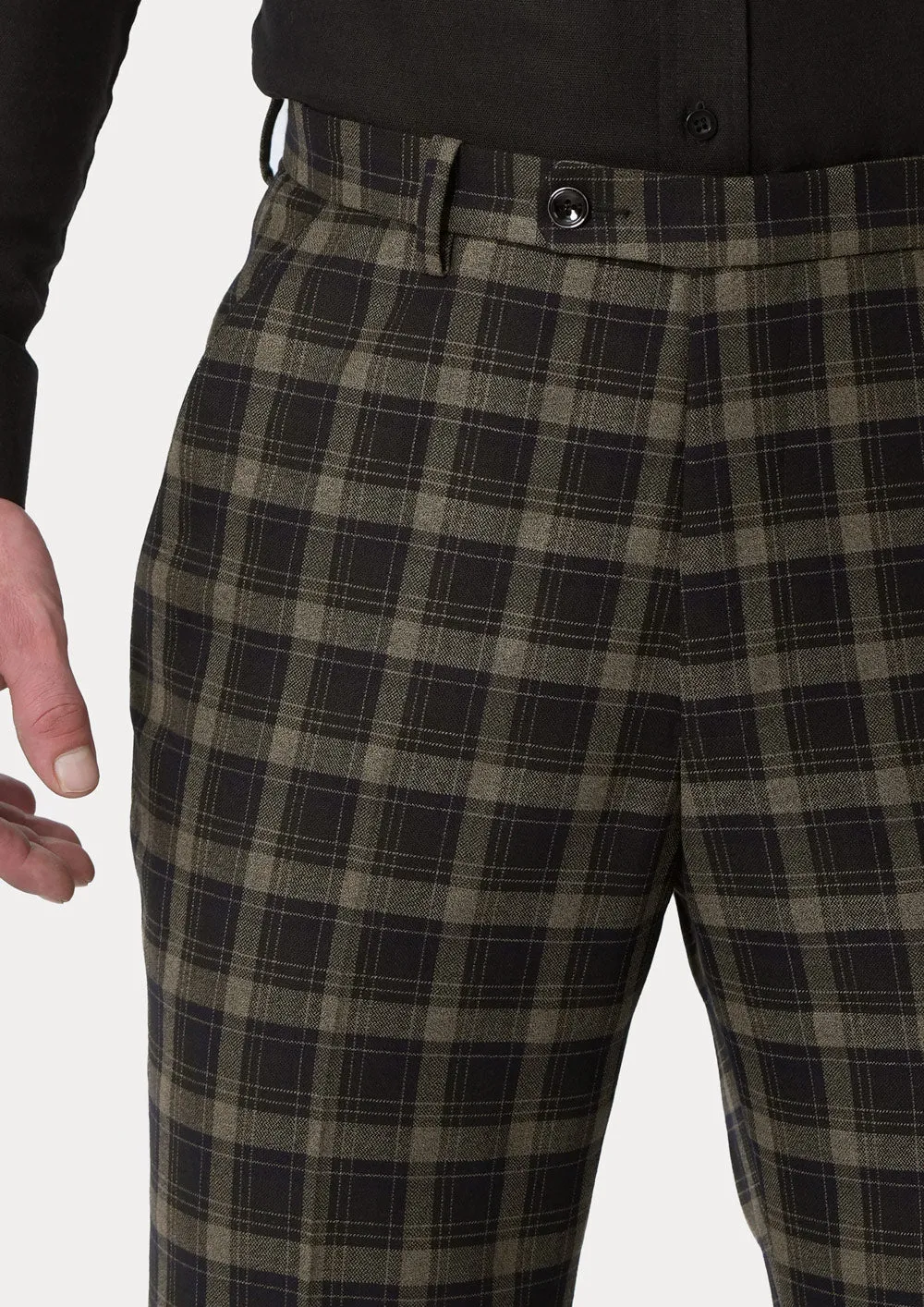 Black & Gold Check Pants