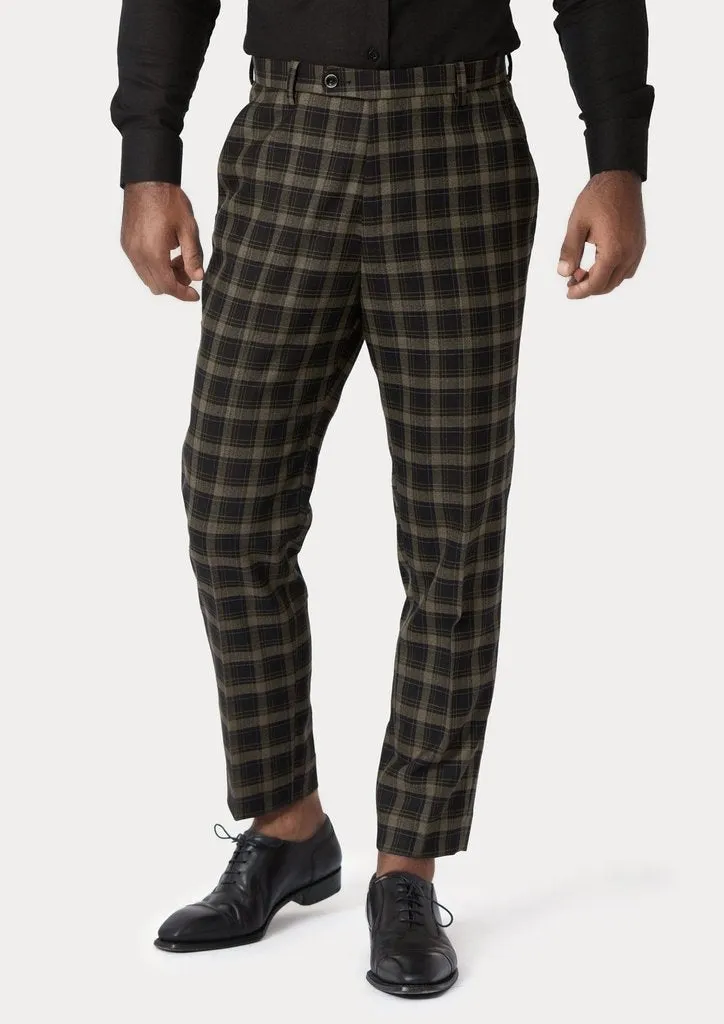 Black & Gold Check Pants