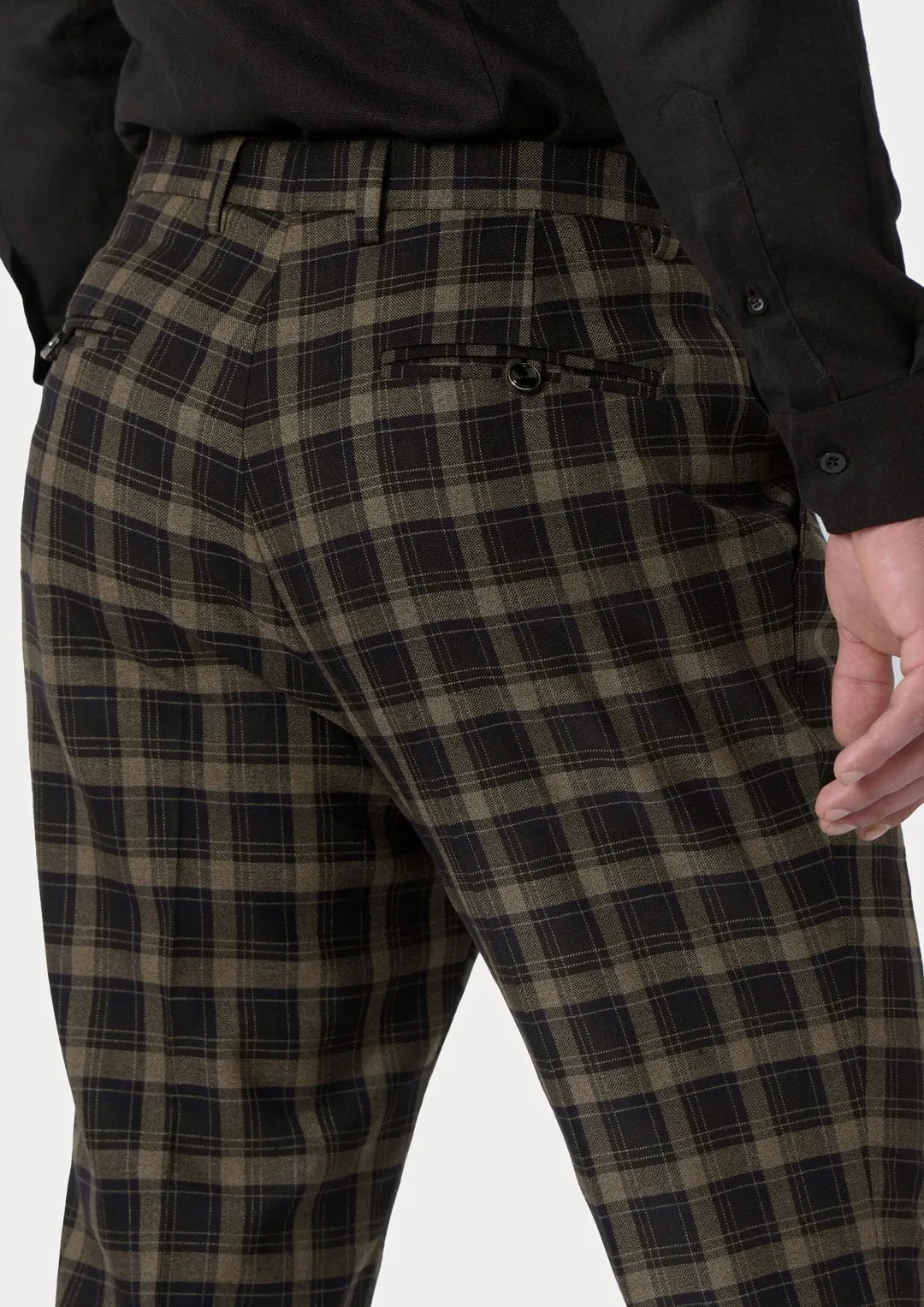 Black & Gold Check Pants