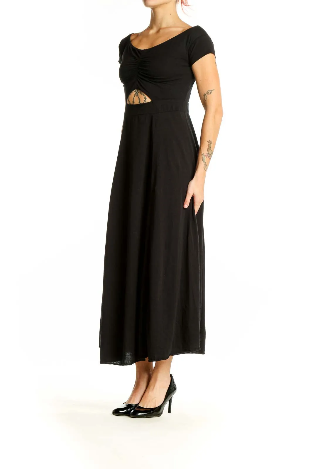 Black Cutout Maxi Dress