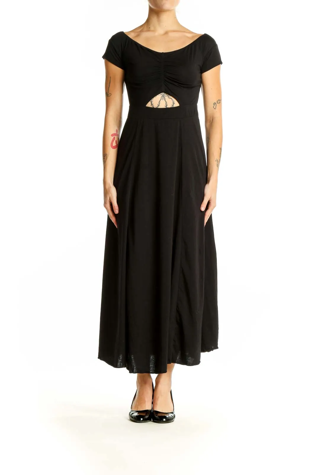 Black Cutout Maxi Dress