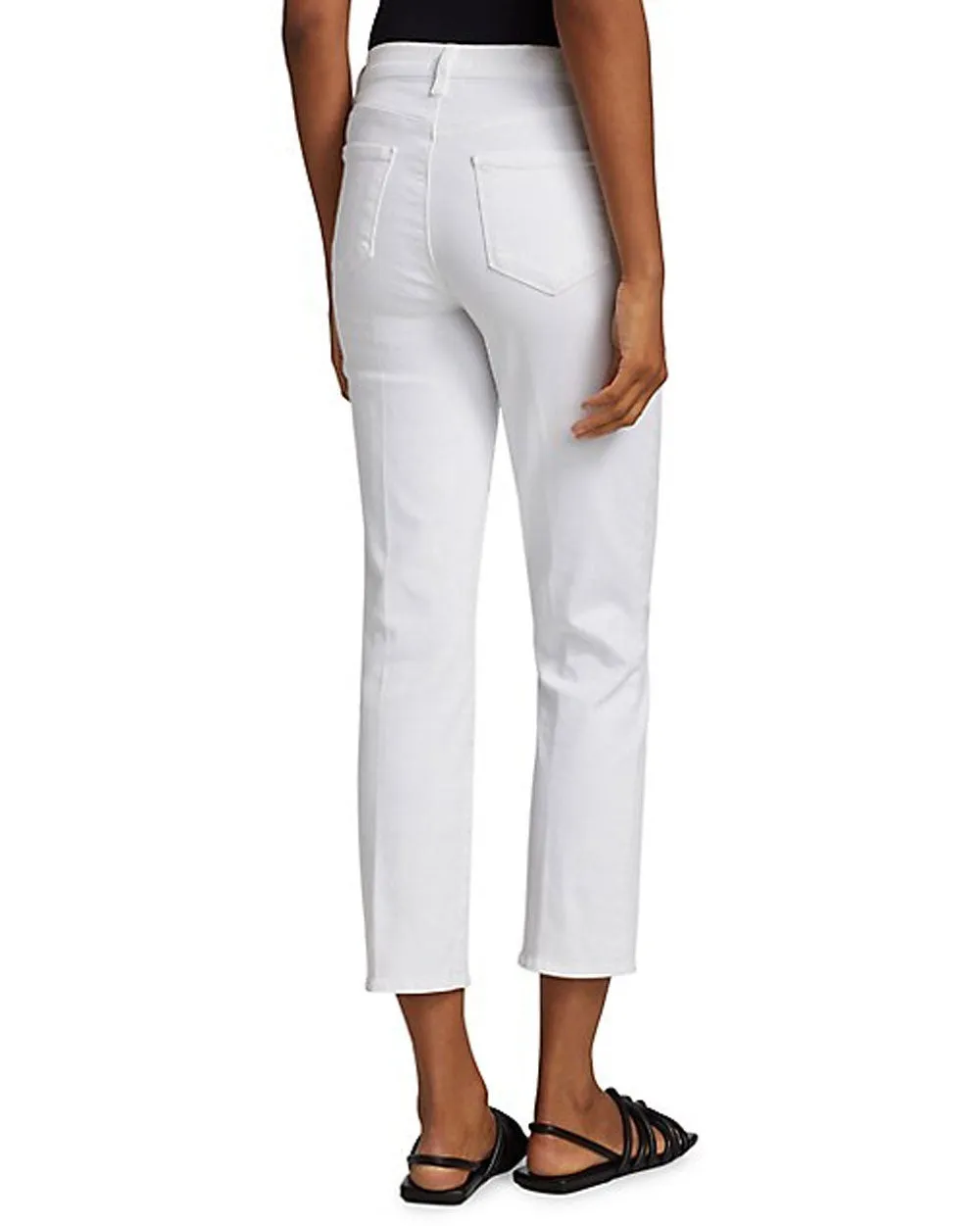 Blanc High Rise Crop Cigarette
