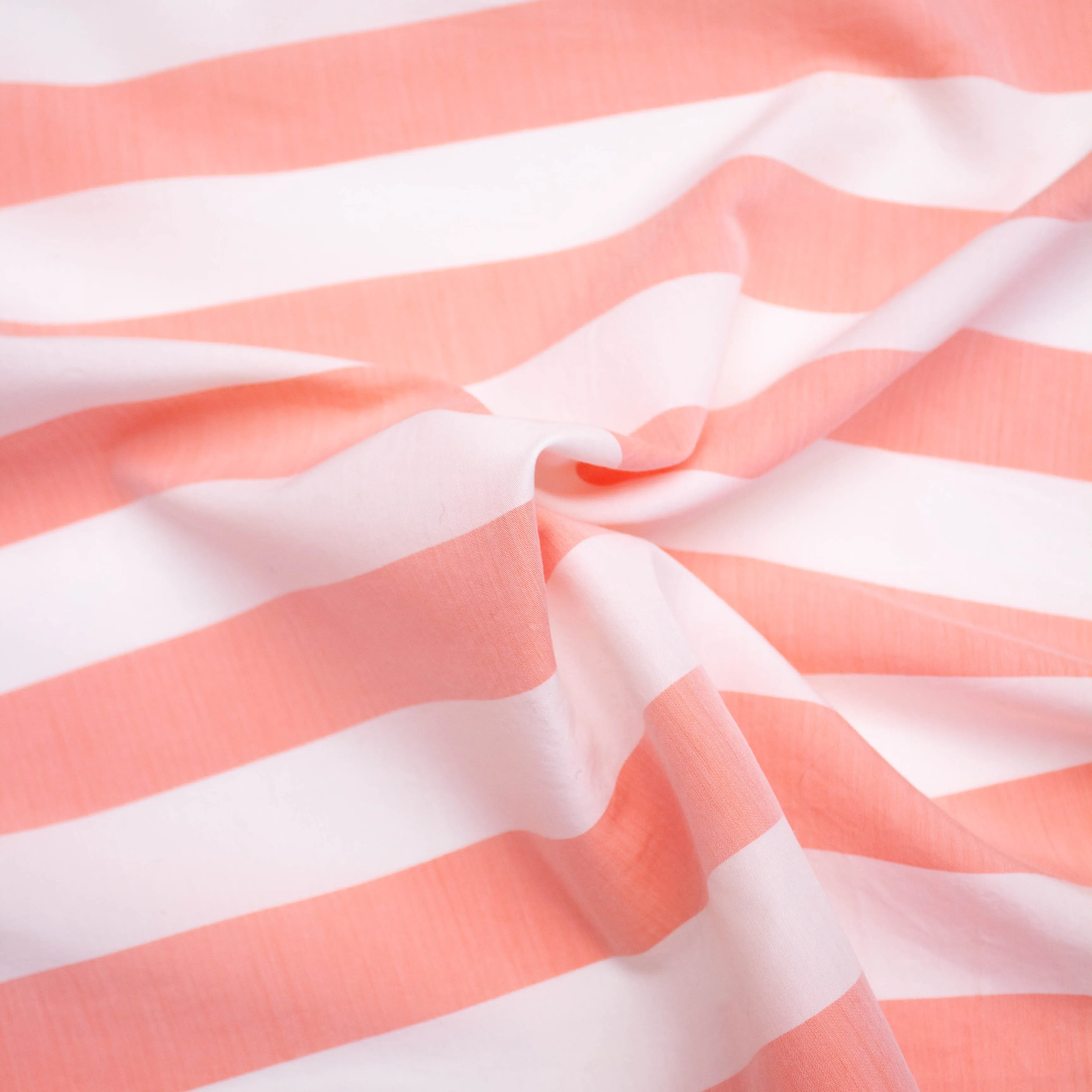 Bruce Pink Striped Viscose & Cotton Blend