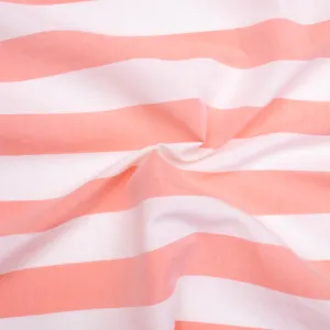 Bruce Pink Striped Viscose & Cotton Blend