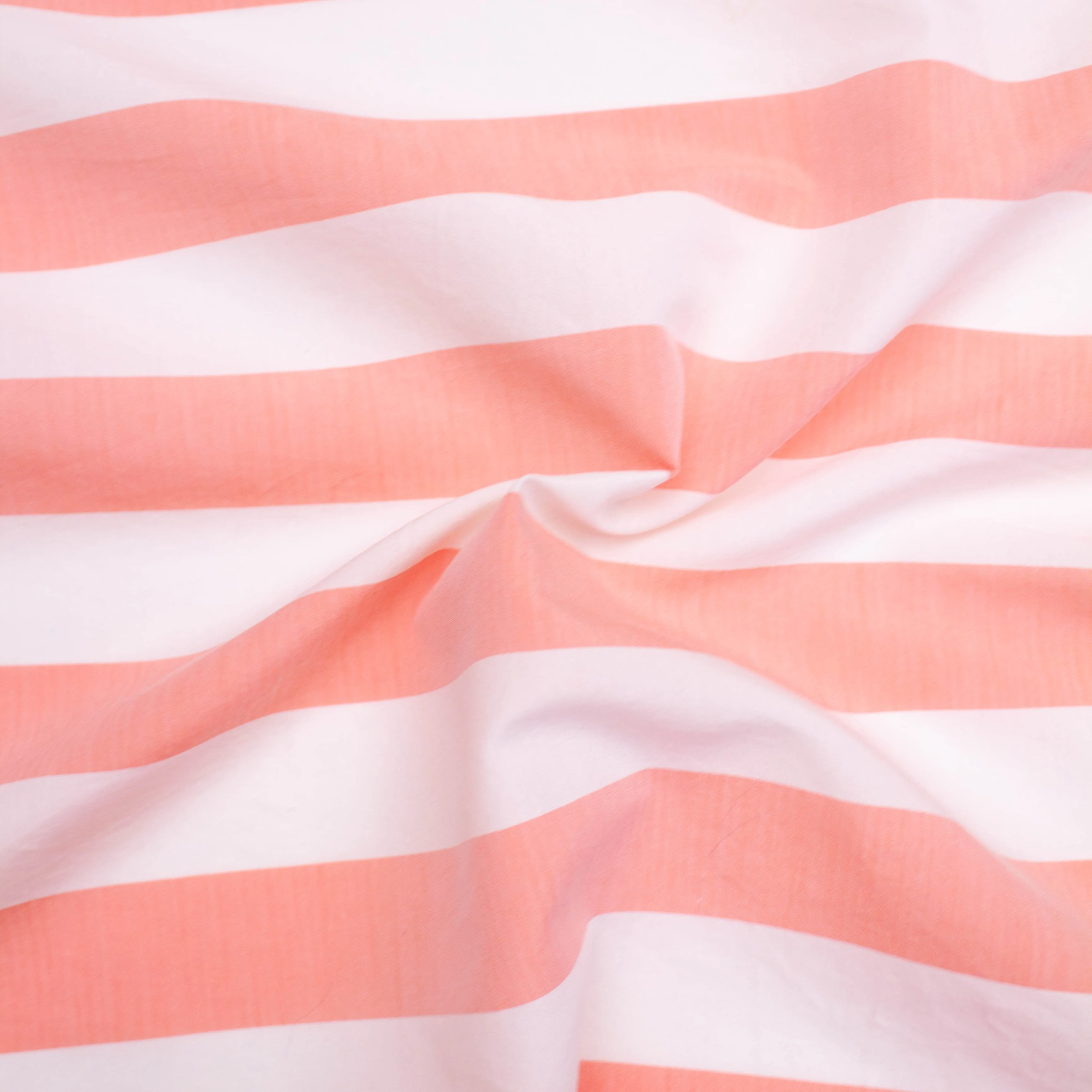 Bruce Pink Striped Viscose & Cotton Blend
