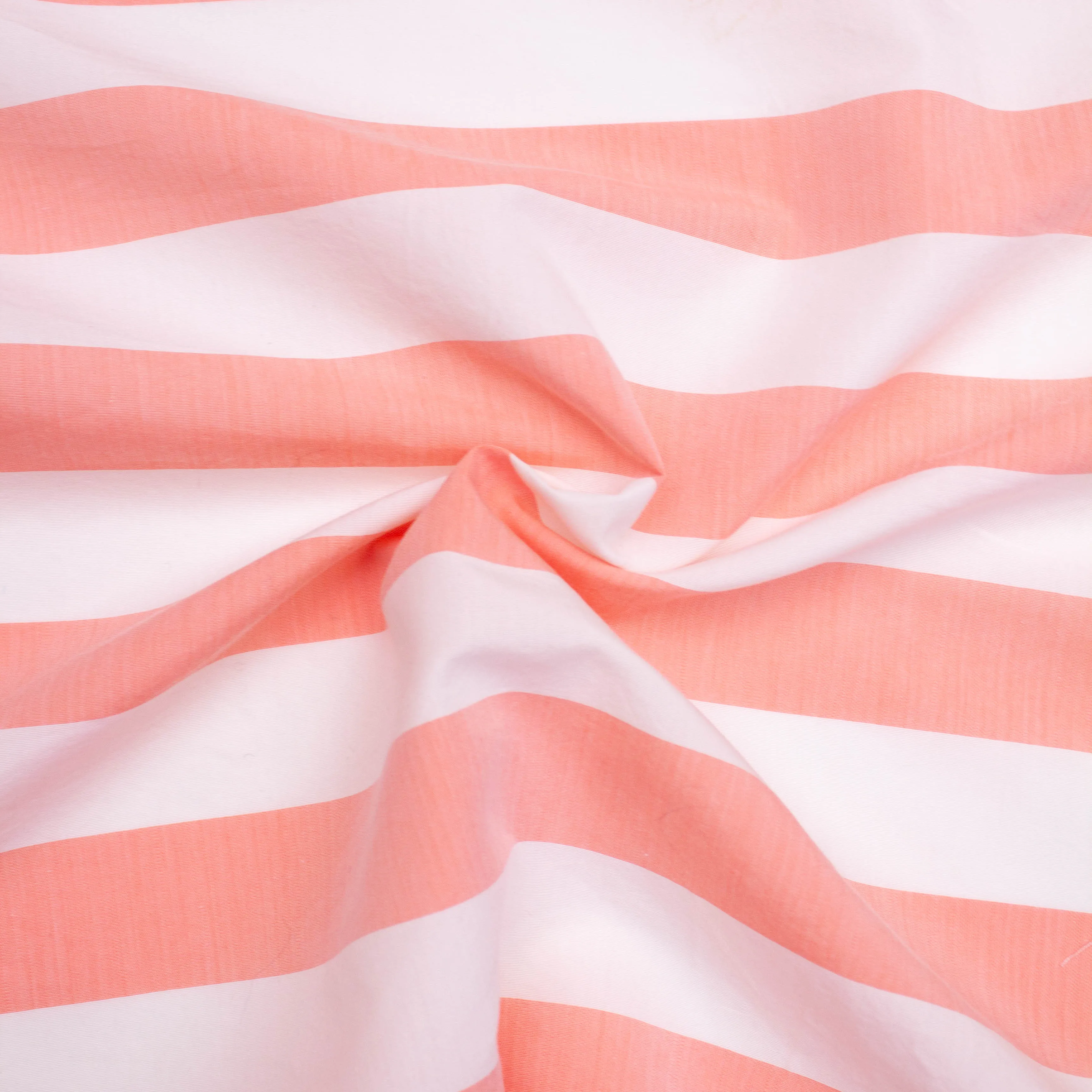 Bruce Pink Striped Viscose & Cotton Blend