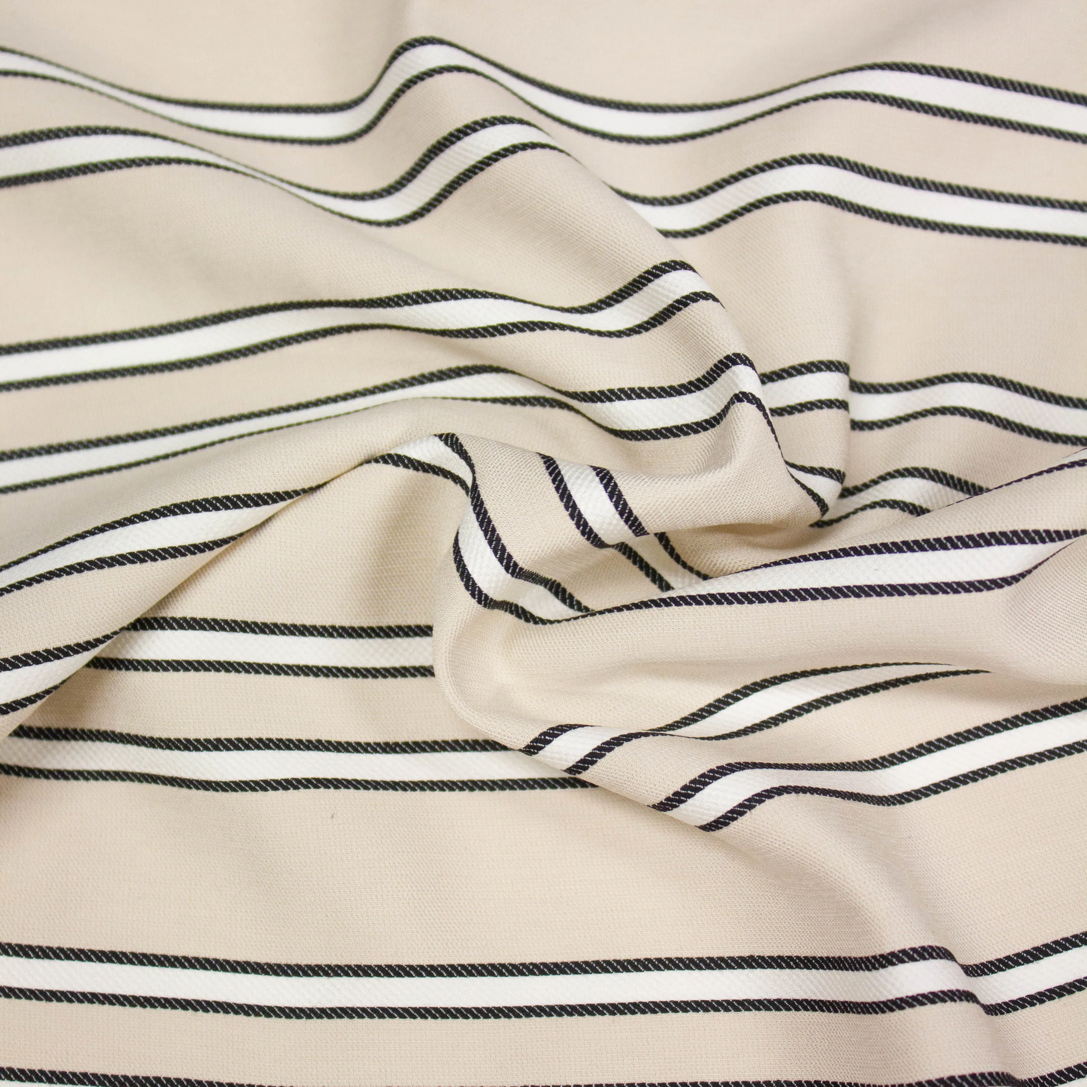 Bure Beige Striped Cotton