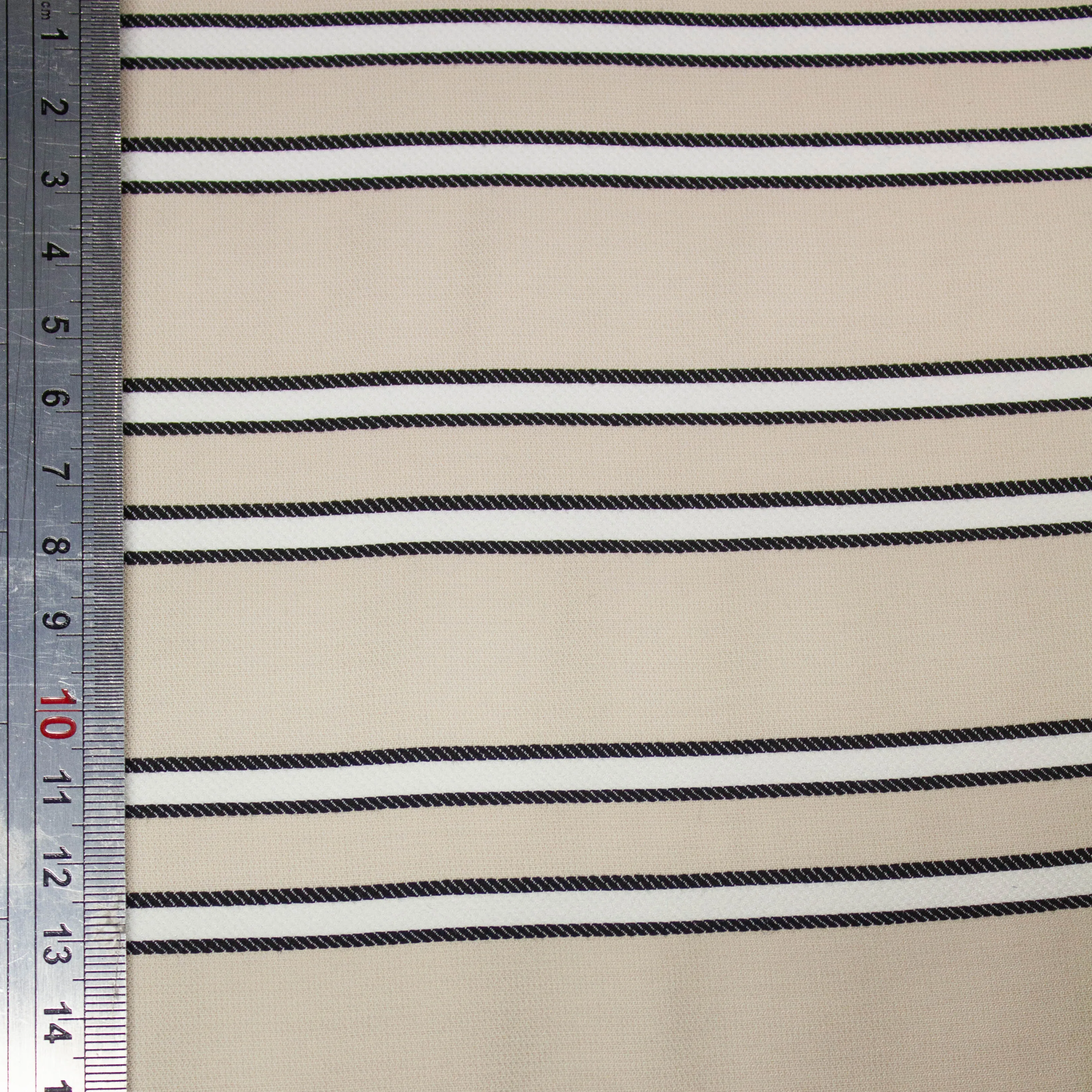 Bure Beige Striped Cotton