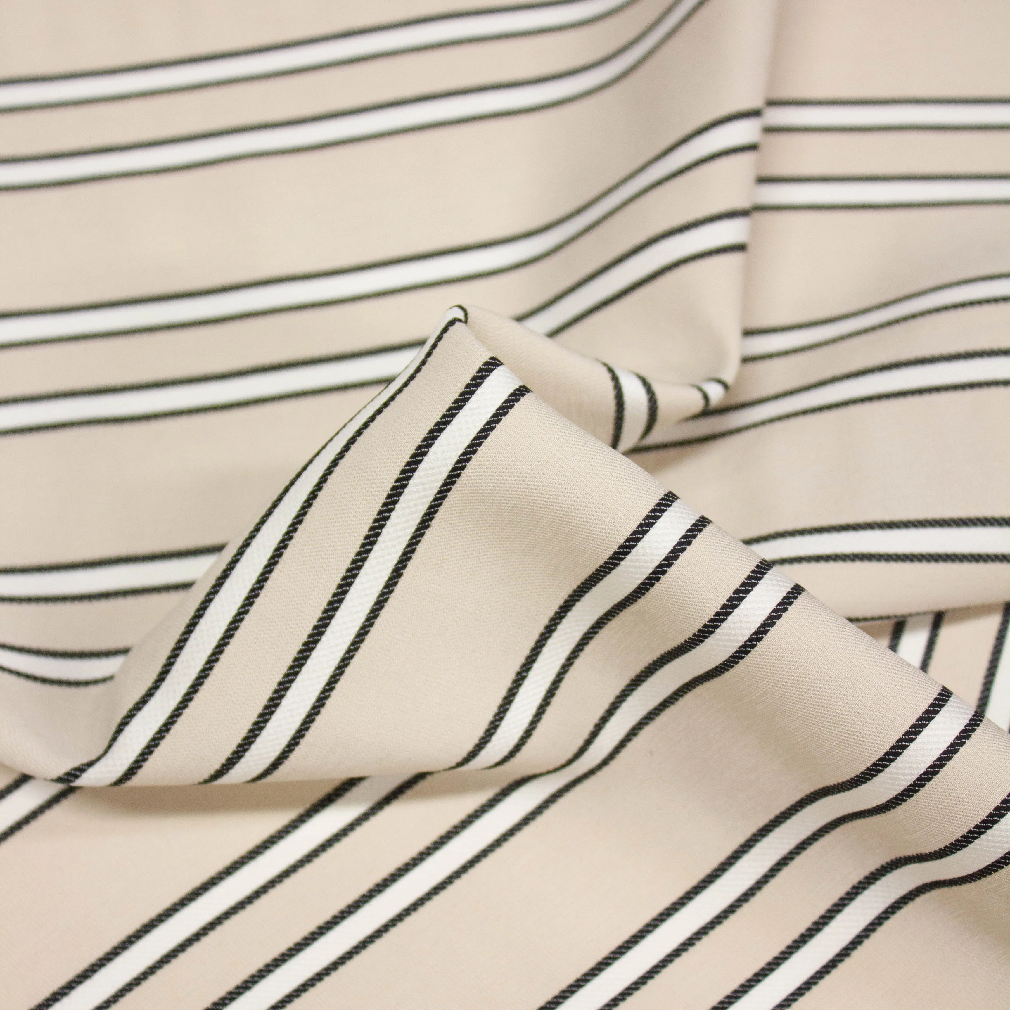 Bure Beige Striped Cotton