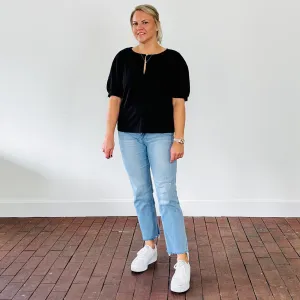 Button Slub Top