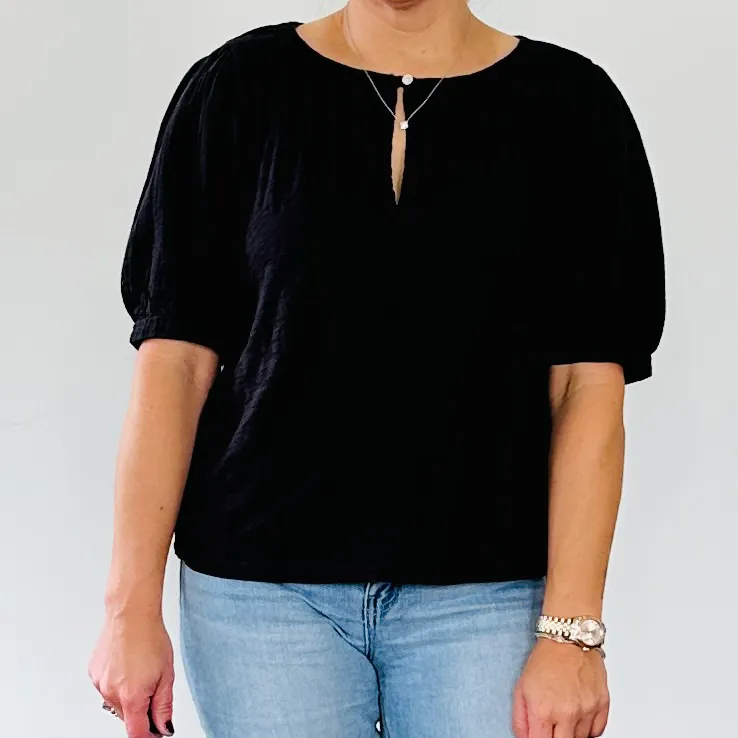 Button Slub Top