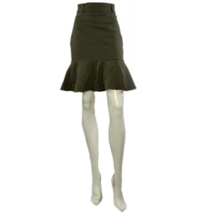 Calvin Klein Skirt Above Knee w Mermaid-Style Detail Tan Size 0 SKU 000213-5