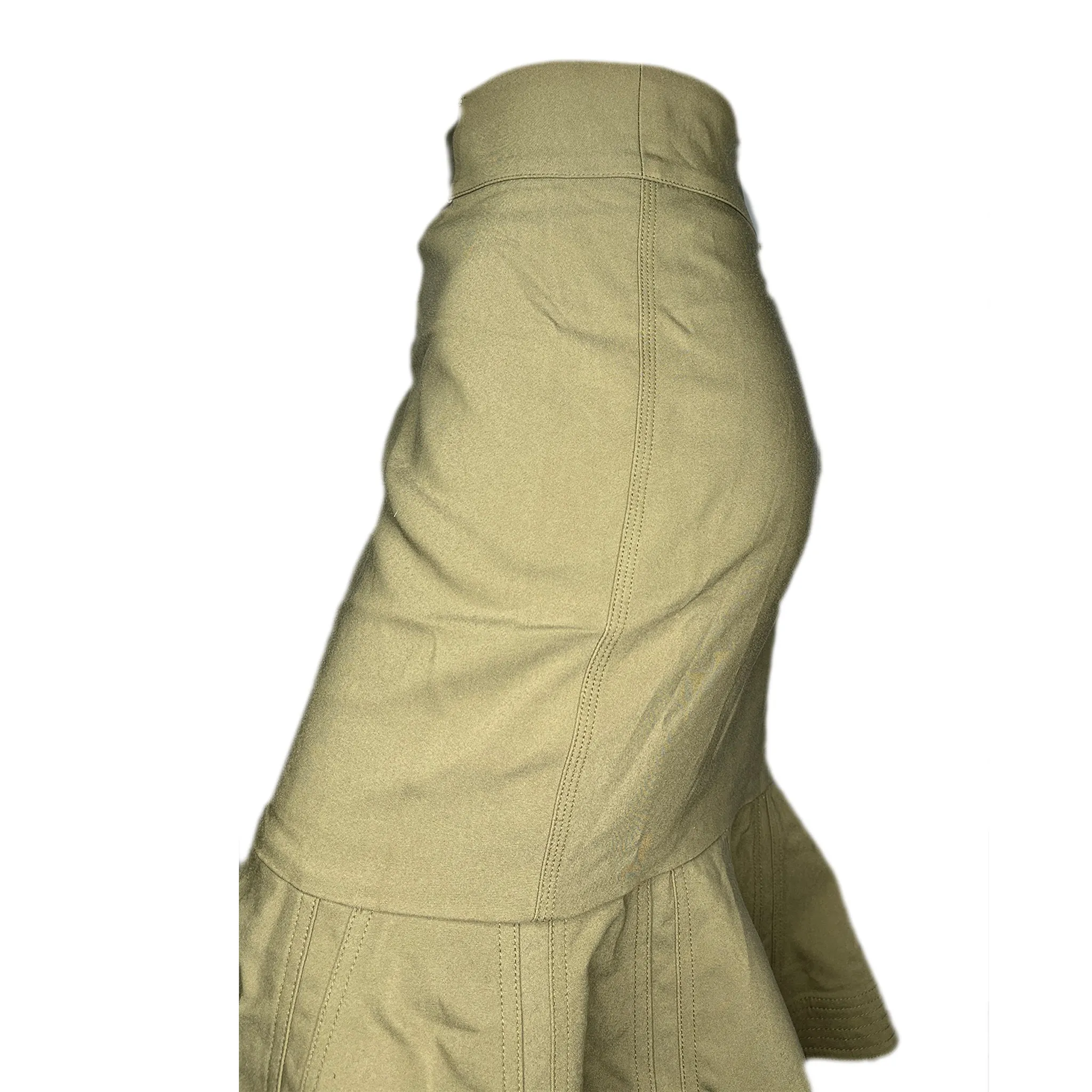 Calvin Klein Skirt Above Knee w Mermaid-Style Detail Tan Size 0 SKU 000213-5